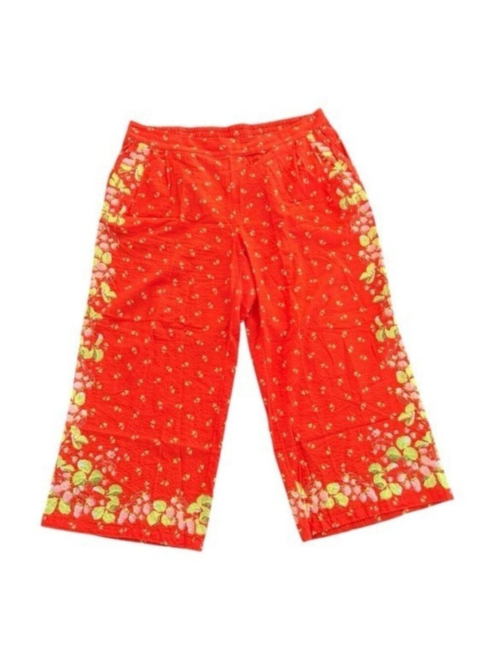ANTHROPOLOGIE Rachel Antonoff Snyder High Rise Wide Leg Pants Floral Size 2X NEW - Picture 2 of 12